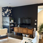 Bold accent wall painting project