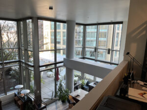 Downtown Seattle condo up stairs painting project