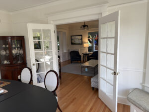 Walnut Dining Room Entry Painting Seattle