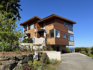 Blue Ridge Home Seattle Outside During Paint Project