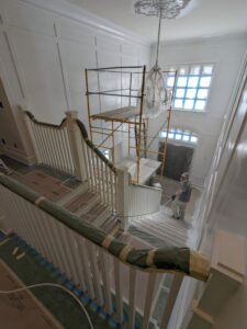Windermere Home Interior Painting Project Spraying Stairs