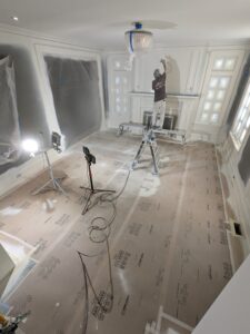 Windermere Home Interior Painting Project spraying dining room